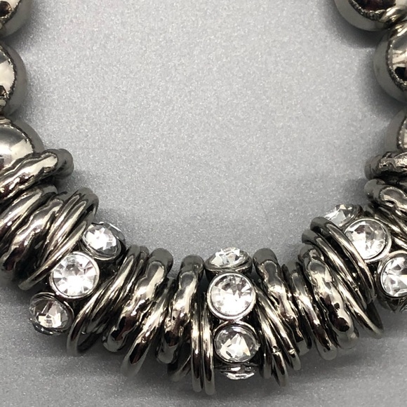 Uptown Funk silver and Clear Bracelet - Picture 2 of 4